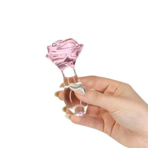 Easy To Insert Jeweled Glass Butt Plug