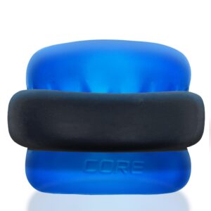 Male Scrotum Ball Stretcher with Power-grip AXIS - Blue Ice