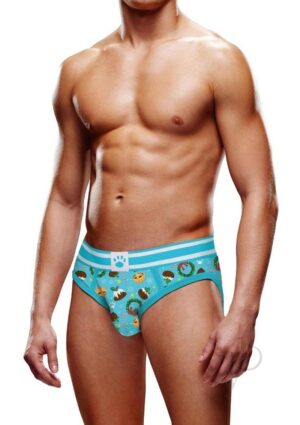 Sexy Holiday Printed Underwear Men's Brief Lingerie Xs