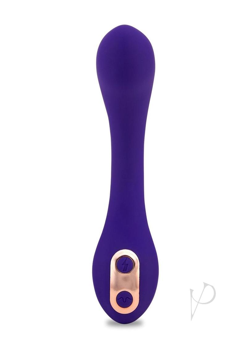 Ultra Flexible Rechargeable Silicone G Spot Vibrator With Continuous XLR8  Turbo Boost Deep Purple - Orgasmic Deals