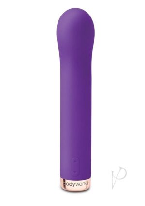 Silicone Rechargeable Vibrator – Purple