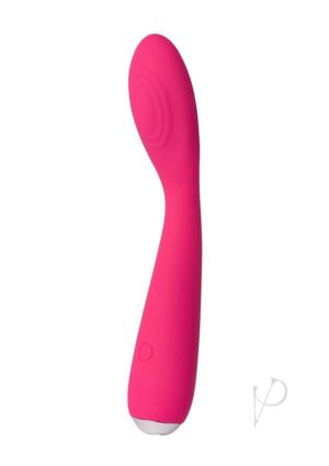 Oval Ring Silicone G-Spot and Clitoral Vibrator for Women Pink