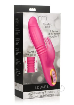 Lil Swell Vibrating Swelling and Thrusting Clitoral Stimulator Silicone Rabbit Vibrator