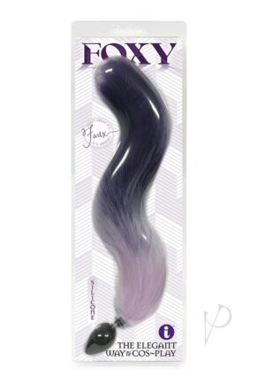 Fux Furry Fluffy Tail Costume Anal Probe Backdoor Play-Purple