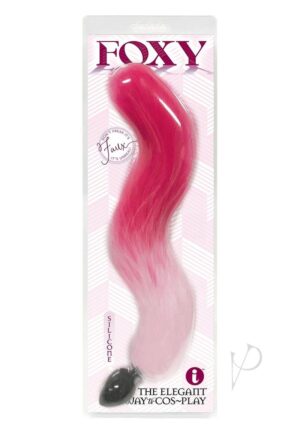 Fux Furry Fluffy Tail Costume Anal Probe Backdoor Play - Pink