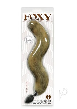 Fux Furry Fluffy Tail Costume Anal Probe Backdoor Play - Gold