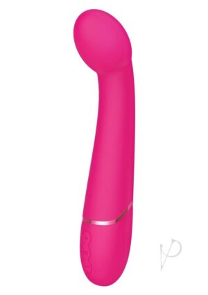 G App Controlled Silicone Rechargeable G-Spot Vibrator – Pink