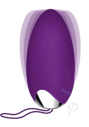 Silicone Egg Vibrator with Remote Control – Purple