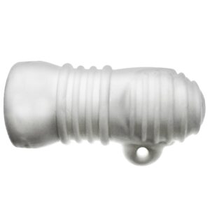 Thick Silicone Men Masturbation Sleeve - White Ice