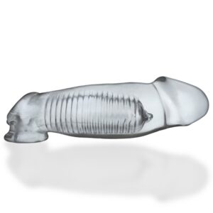 HULK's Huge Cock Sheath Girthy Thick Rubbery Male Penis Extender - Clear