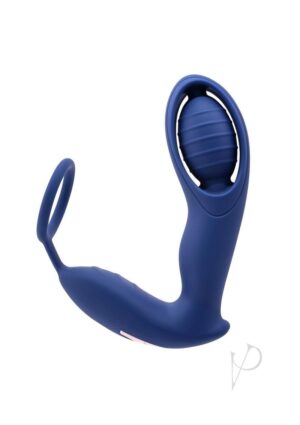 Remote Control Vibrating Penis Ring With Silicone Butt Plug