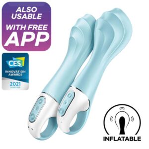 G-spot Stimulator App Controlled Vibrator Blue