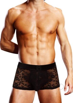 Hot Boxer Male Sexy Trunk Underwear Black Small