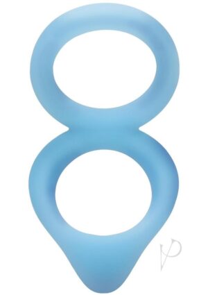 Harder Erection Silicone Non-Vibrating Penis Ring Blue