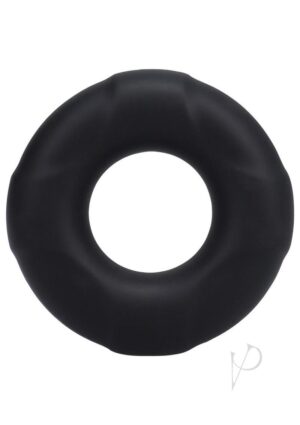 Hybrid Silicone Male Non-Vibrating Penis Ring – Black