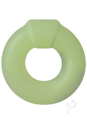 Glow-in-the-Dark Silicone Non-Vibrating Penis Ring Green