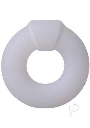 Glow-in-the-Dark Silicone Non-Vibrating Penis Ring White