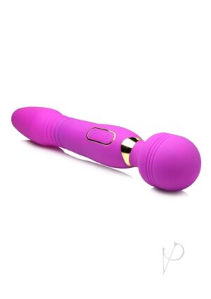 Rechargeable Thrusting & Vibrating Silicone Wand Vibrator