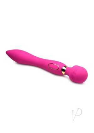 Rechargeable Dual-ended Vibrating Silicone Wand Vibrator