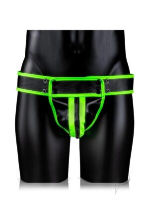 Leather Striped Jock Strap Male Bondage Underwear S/m