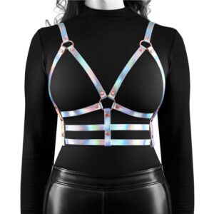 Bondage Adjustable Straps Sexy Clothing Sm/Md Rainbow