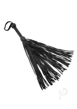 Suede Flogger Spanker and Sex Tickler Black