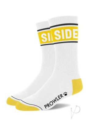 Prowler Side Socks Wht/yell