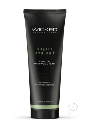 Wicked Sensual Massage Sage/sea Salt Scented Massage Cream