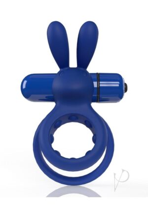 Reusable Double Vibrating Penis Ring Blueberry