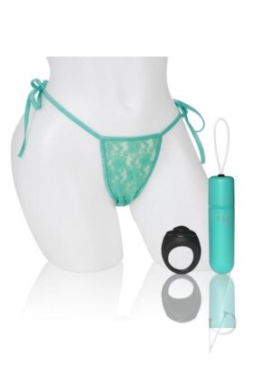 Vibrating Panty Set with Remote Control Ring Kiwi