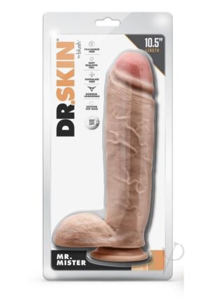 Dr Skin Mr Mister 10.5 Realistic Big Dildo Balls Beige