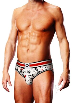 Puppie Print Design Comfortable Open Brief Men's Underwear Xs