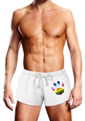 Prowler Swim White Oversize Paw Trunk Small