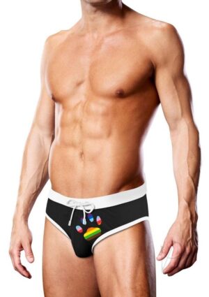 Prowler Swim Brief Black Oversized Paw Black Small