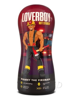 Loverboy Manny Fireman Lube Stroker Tan