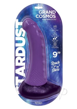 Strap-on Compatible 9-inch Silicone Dildo Purple