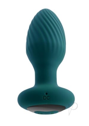 Remote Controlled Vibrating Rotating Silicone Butt Plug