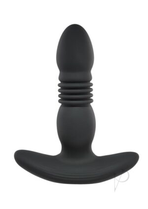 Remote Controlled Thrusting Vibrating Silicone Butt Plug