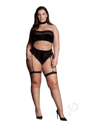 Women Three Piece Sexy Teddy - Plus Size