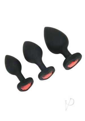 Jeweled Butt Plug For Beginners Set 3 Piece