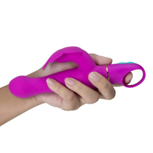 Vibrating Clitoris and G spot Stimulation Silicone Vibrator