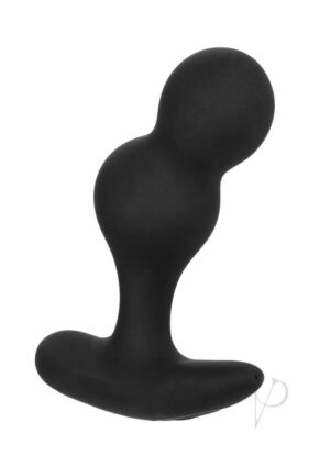 Silicone Vibrating Butt Plug– Black