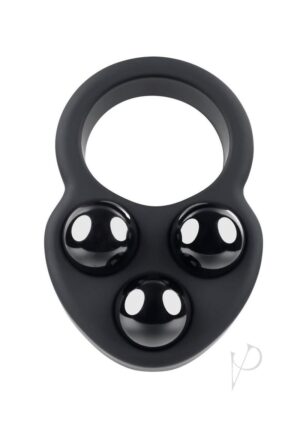 Silicone Training Non-Vibrating Penis Ring Black