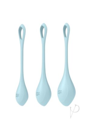 Strengthen Pelvic Floor Silicone Ben Wa Balls Training Set – Light Blue