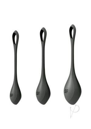 Pelvic Floor Silicone Ben Wa Balls Training Set – Black