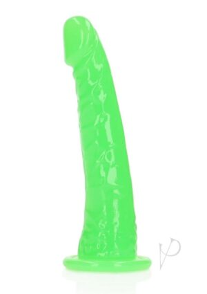 Realrock Slim Dildo 6 Gitd Green