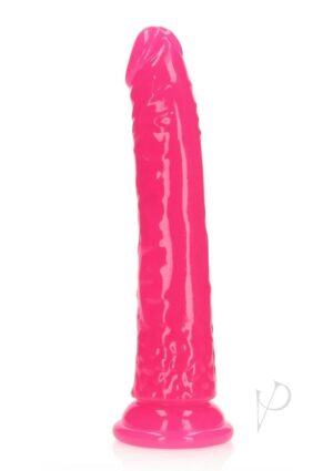 Realrock Slim Dildo 8 Gitd Pink