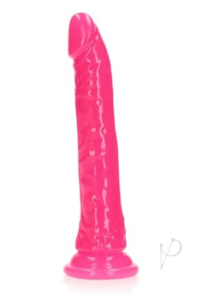 Realrock Slim Dildo 9 Gitd Pink