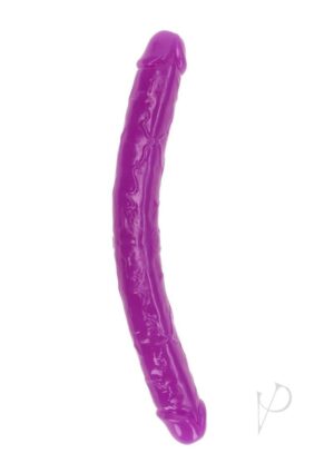 Glow-in-the-Dark Anal Vaginal Double-Ended Dildo Purple