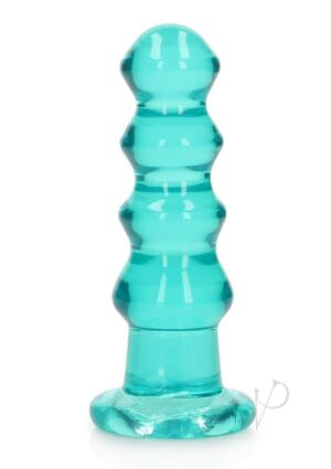 Anal Vaginal Stimulator Curvy Non-Realistic Dildo Turquoise